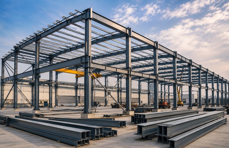 Mild Steel PEB Structures Fabrication Service
